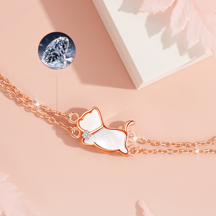 Orange and White British Short Bracelet | Zen Ara Grove