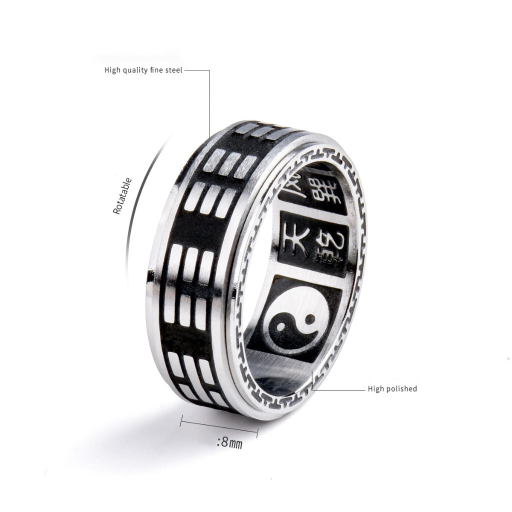 Rotatable Yin-Yang Ring – Mindful Energy Flow | Zen Ara Grove