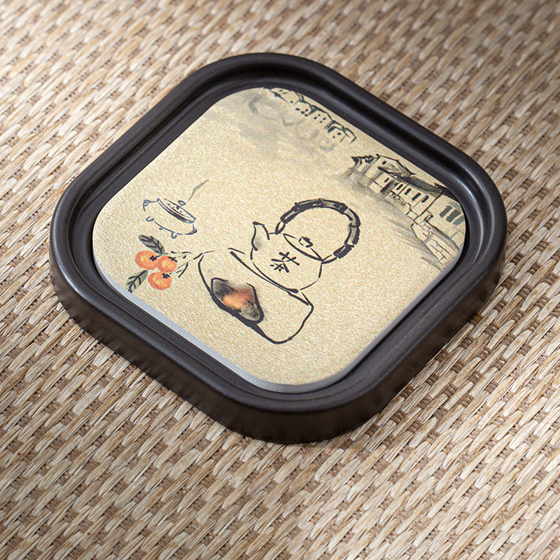 Oriental Zen Style Drink Coaster | Zen Ara Grove