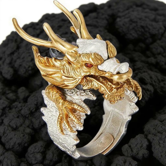 Dragon Head Ring – Power & Wisdom Symb | Zen Ara Grove