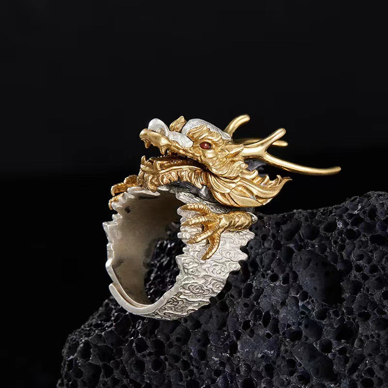 Dragon Head Ring – Power & Wisdom Symb | Zen Ara Grove