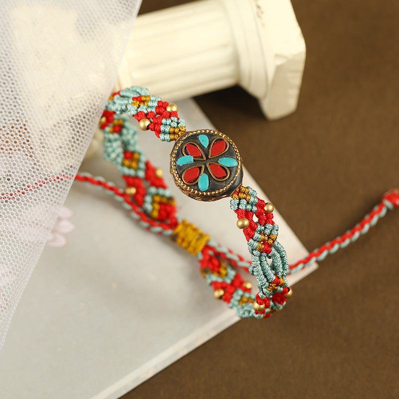 Handwoven Blessing Bracelet – Inspired by Desert Silk Road | Zen Ara Grove