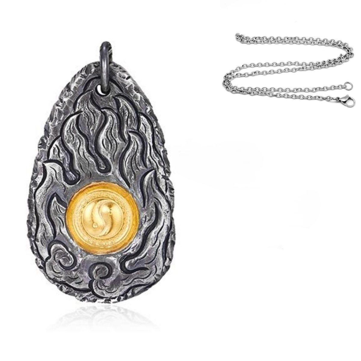 Yin Yang Fire Necklace – Balance of Energy & Inner Strength | Zen Ara Grove