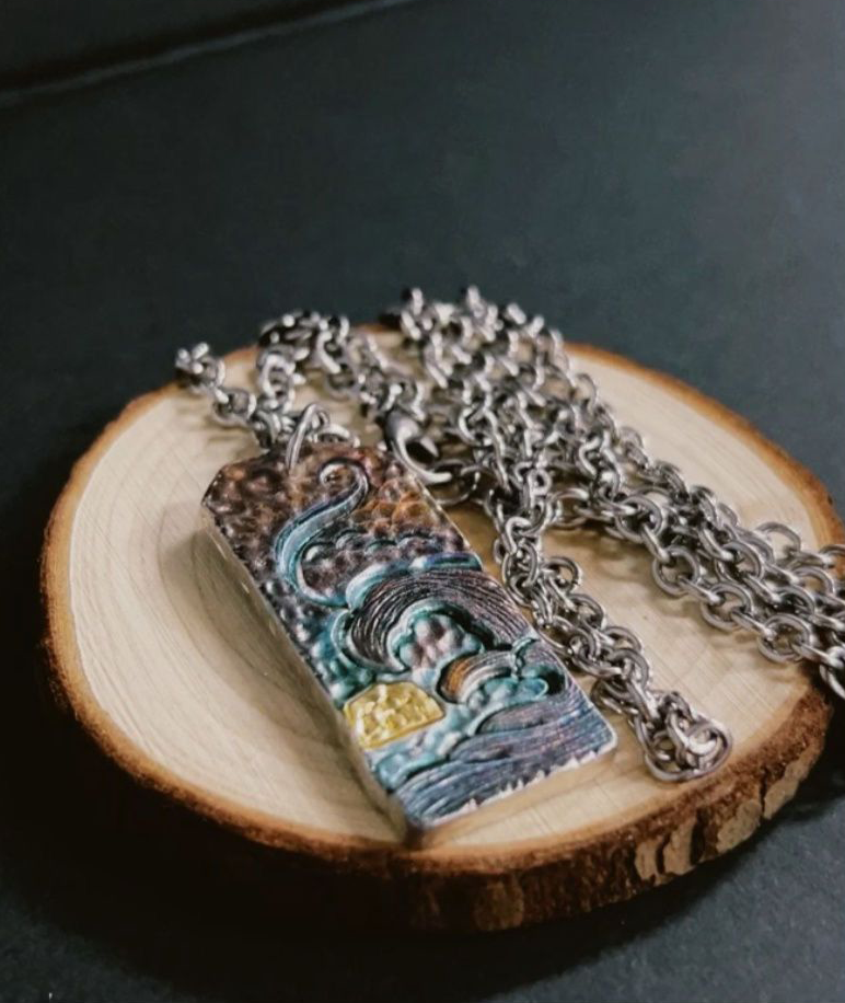 Handcrafted Hammered Sunrise Pendant – Ocean’s First Light | Zen Ara Grove
