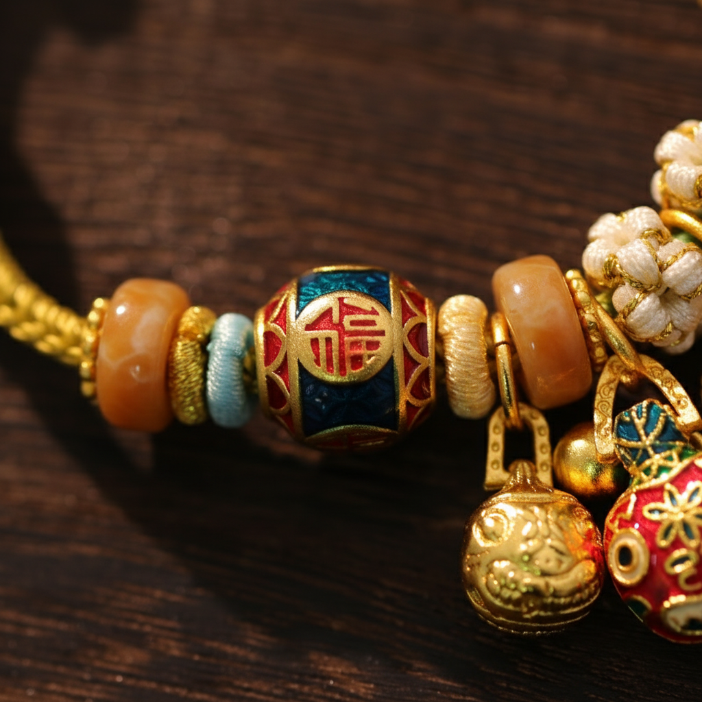 Handcrafted Braided Rope Bracelet · Enamel Pendant | Zen Ara Grove