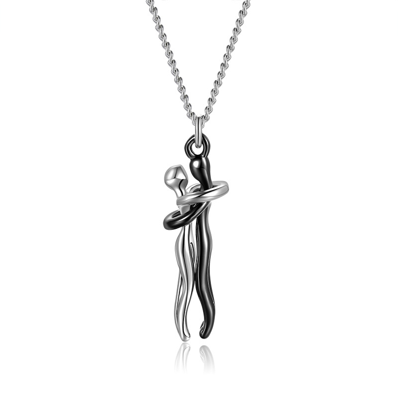 Two Souls, One Peace – Minimalist Hug Necklace | Zen Ara Grove