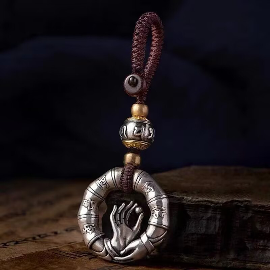 Vitarka Mudra Buddha Keychain – Gesture of Wisdom | Zen Ara Grove