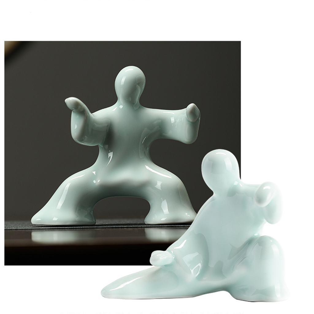 Kung Fu Tai Chi Master Ceramic Figurine | Zen Ara Grove
