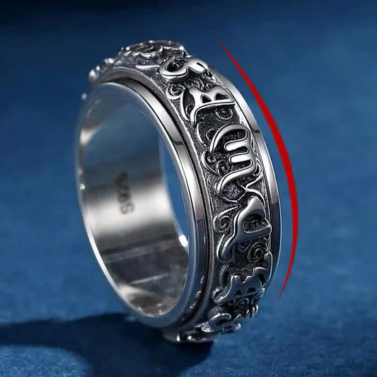 Spinning Mantra Ring – Six Syllables of Blessing | Zen Ara Grove