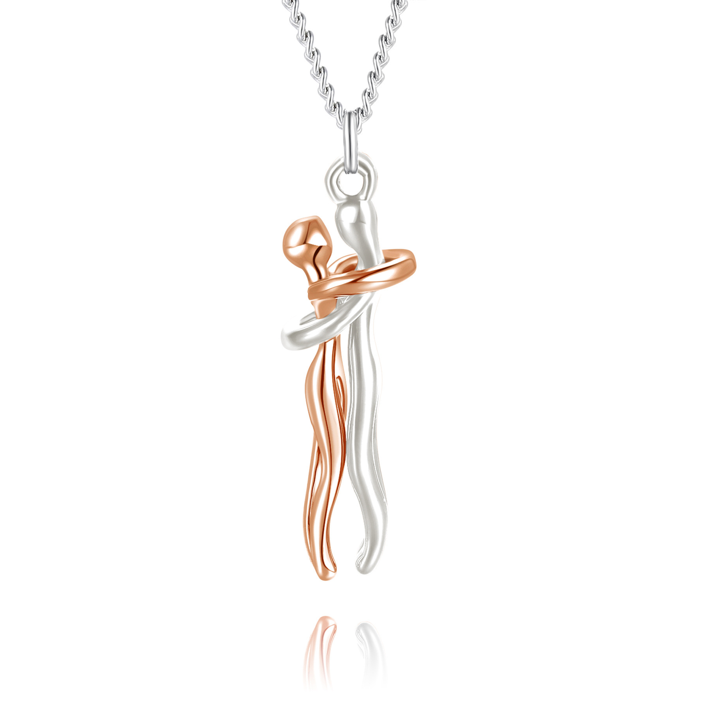 Two Souls, One Peace – Minimalist Hug Necklace | Zen Ara Grove