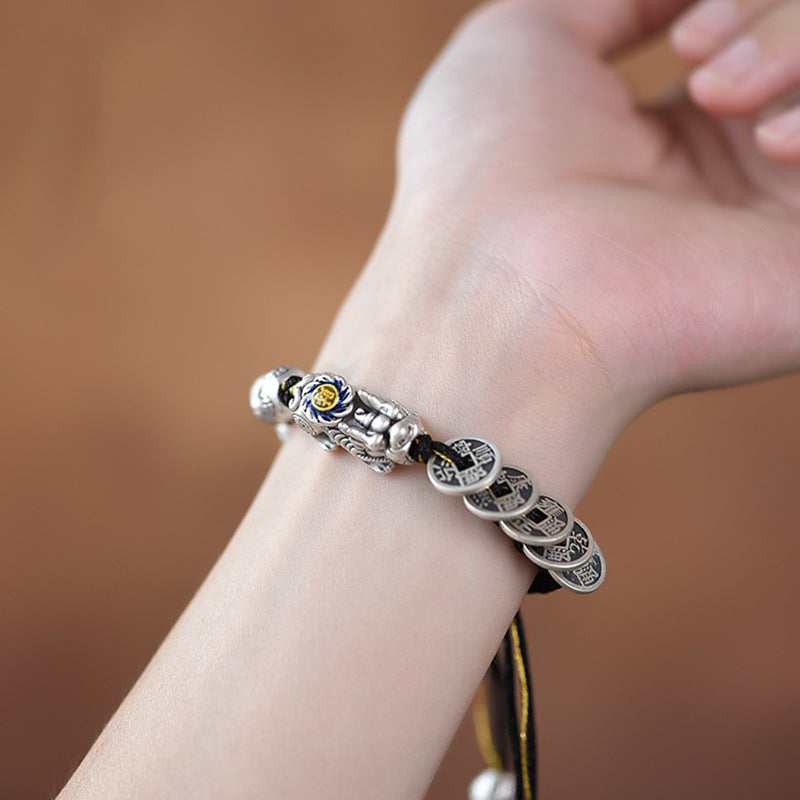 Imperial Pi Xiu Bracelet - Five-Emperor Coin Wealth Guardian