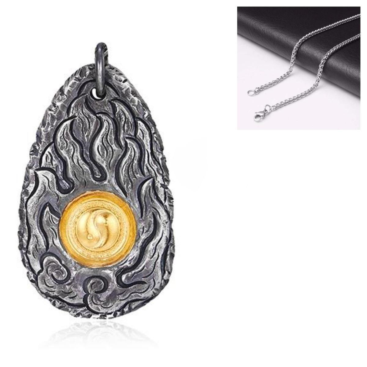 Yin Yang Fire Necklace – Balance of Energy & Inner Strength | Zen Ara Grove
