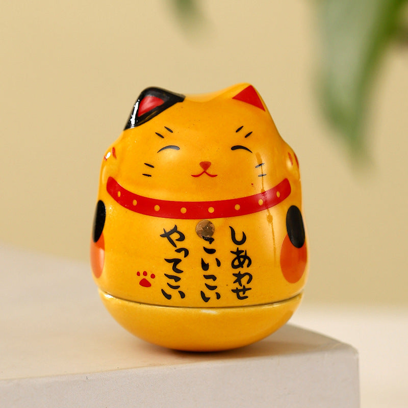 ZAKKA Ceramic Cat – Minimalist Japanese Style Home Décor Ornament | Zen Ara Grove