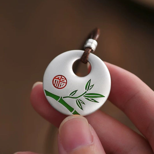 Panda Enamel Pendant – Chinese Zen Harmony Amulet