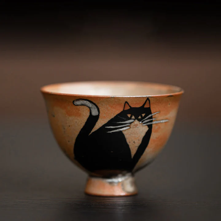 Small Cute Cat Teacup Kung Fu Tea Cup 60ml | Zen Ara Grove
