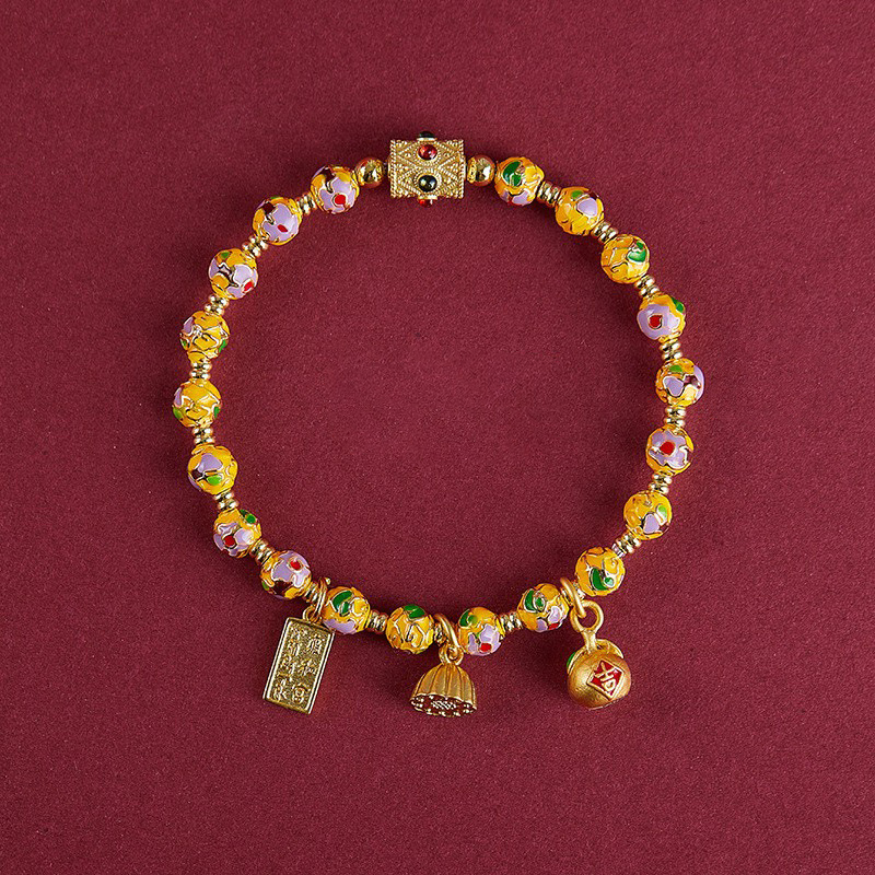 Handcrafted Cloisonné Filigree Enamel Beads Bracelet | Zen Ara Grove