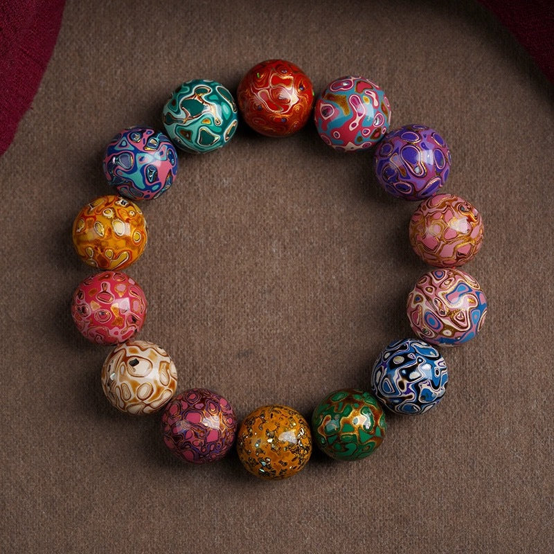 Lacquered Multi-Gem Bead Bracelet | Zen Ara Grove
