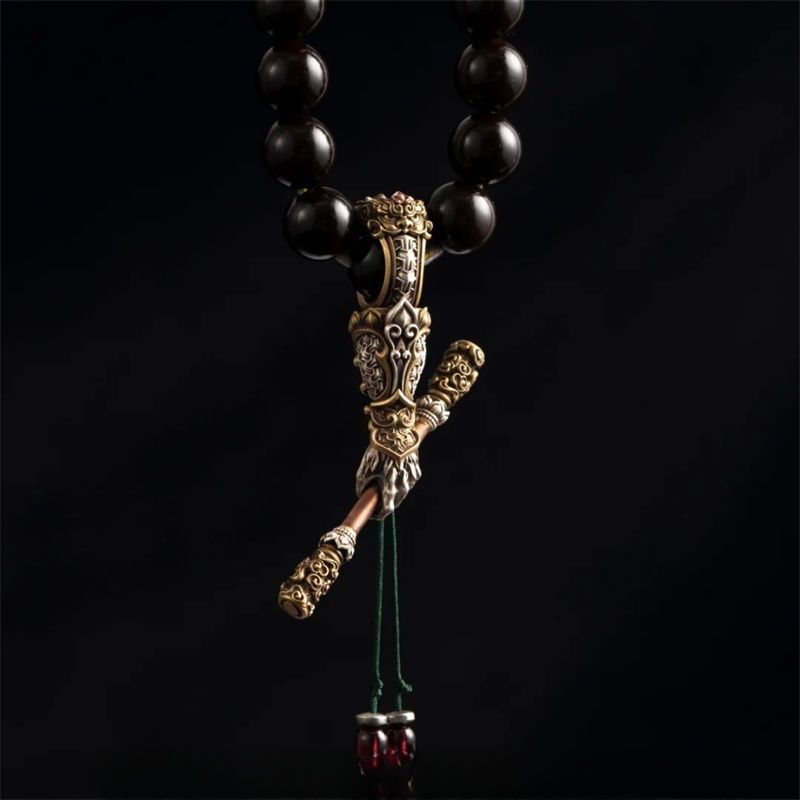 Wukong Pendant – Monkey King with Golden Staff | Zen Ara Grove
