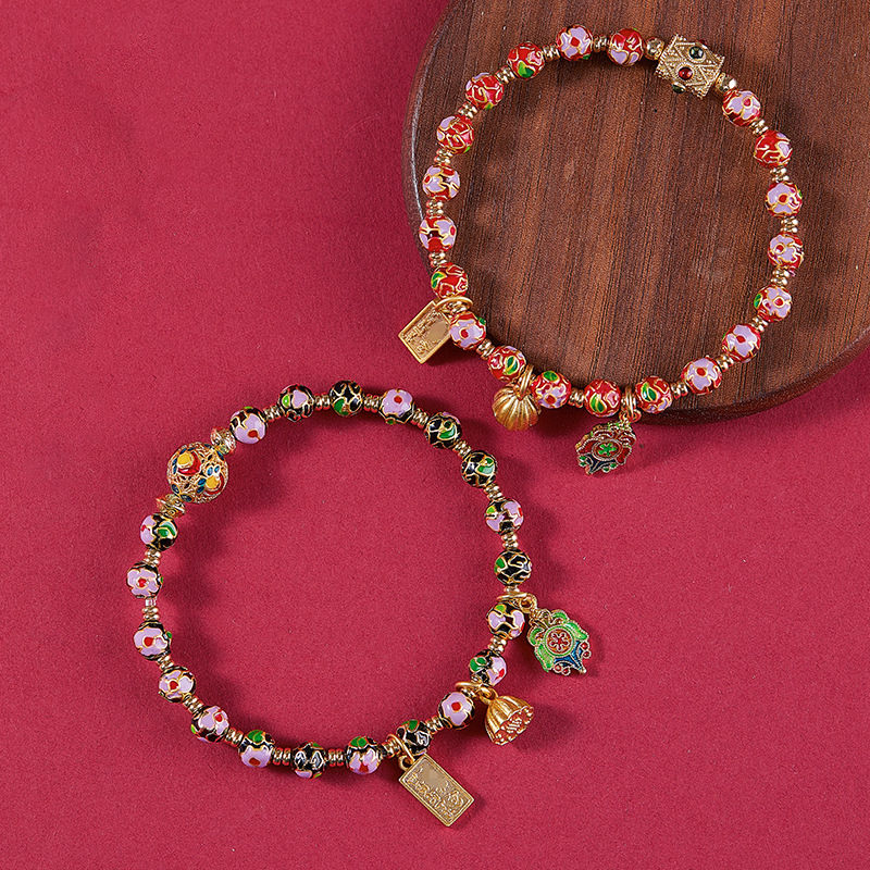 Handcrafted Cloisonné Filigree Enamel Beads Bracelet | Zen Ara Grove