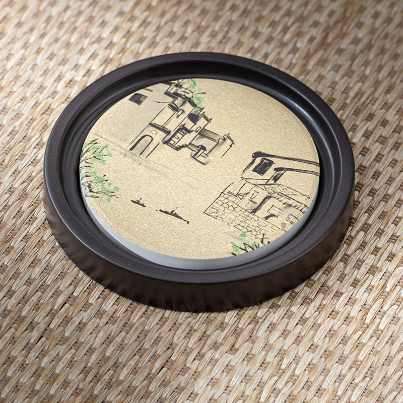 Oriental Zen Style Drink Coaster | Zen Ara Grove