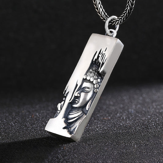 One-Side Buddha Amulet – Guardian Pendant of Inner Awakening | Zen Ara Grove