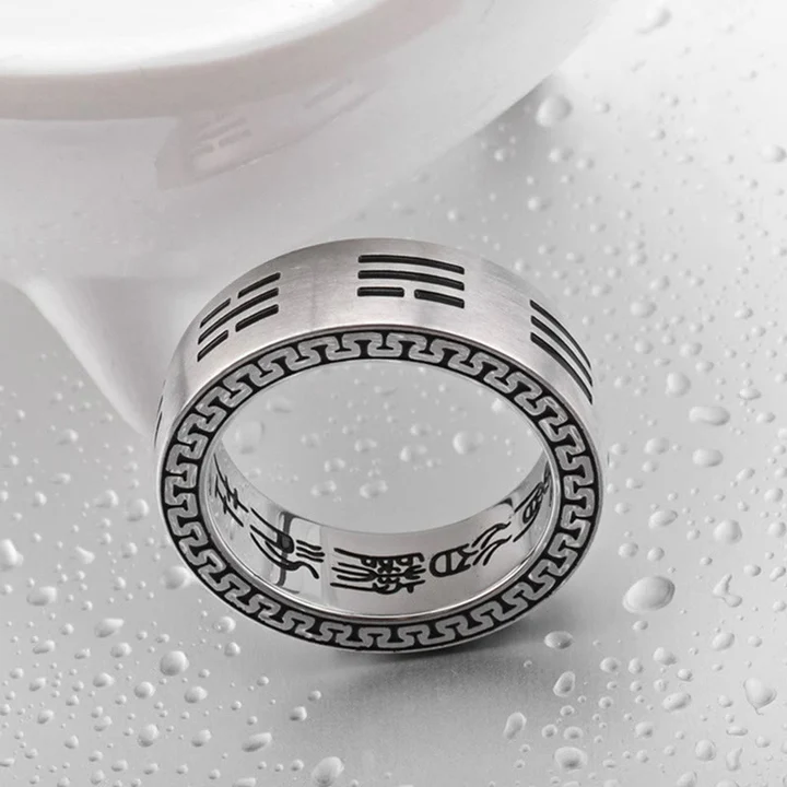 Ancient Script Taiji Ring – Yin Yang Symbol of Balance  | Zen Ara Grove