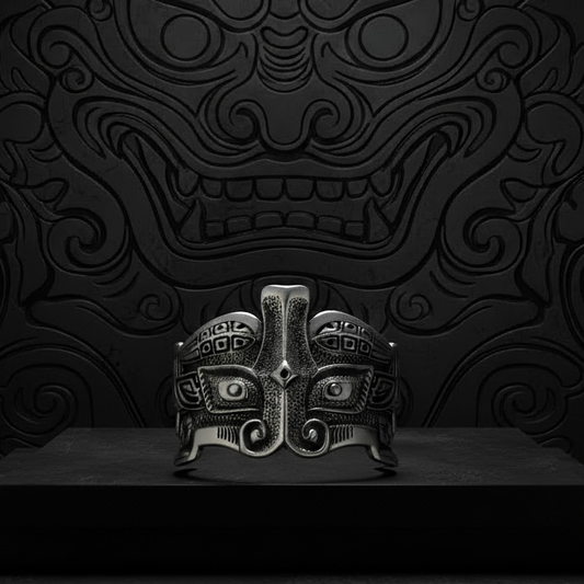 Taotie Beast Ring – Ancient Guardian of Strength | Zen Ara Grove
