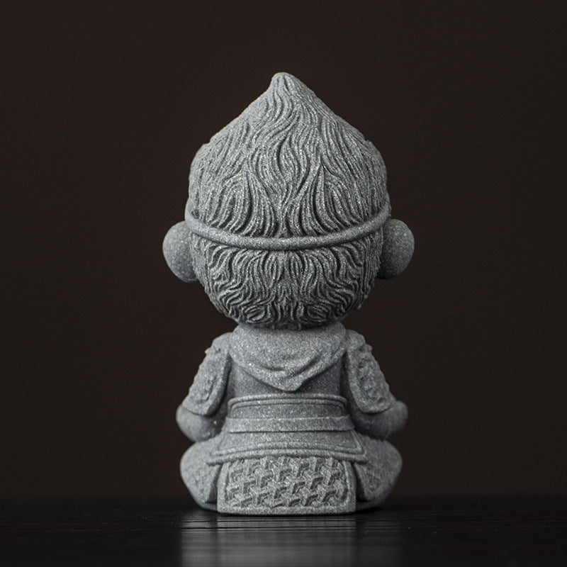Monkey King Cute Stone Figurine | Zen Ara Grove