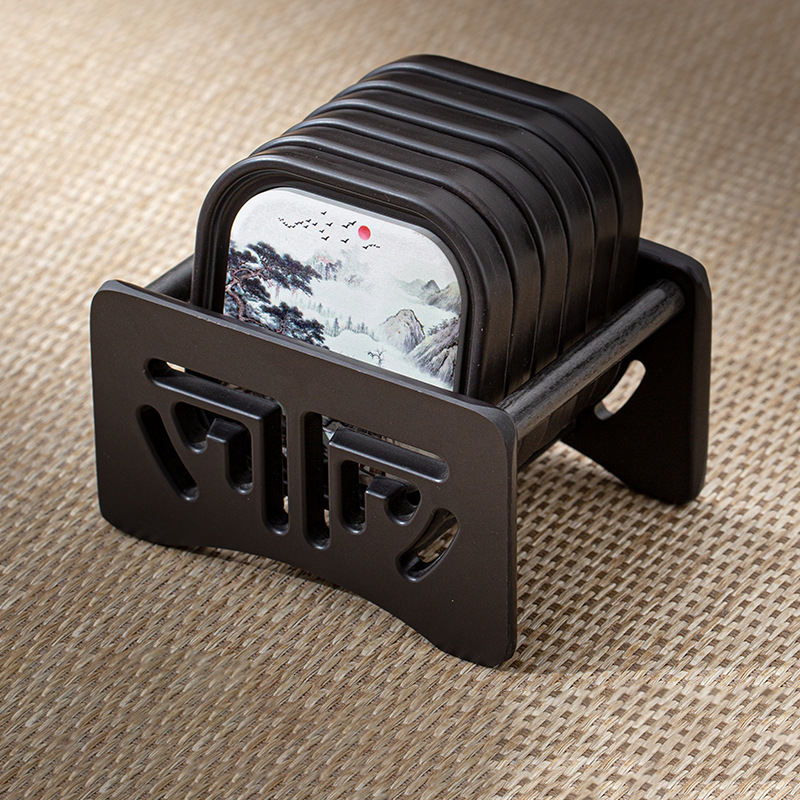 Oriental Zen Style Drink Coaster | Zen Ara Grove