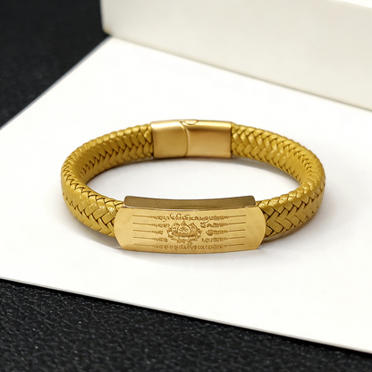 Orange Taisui Talisman Titanium Bracelet – Symbol of Protection and Courage | Zen Ara Grove