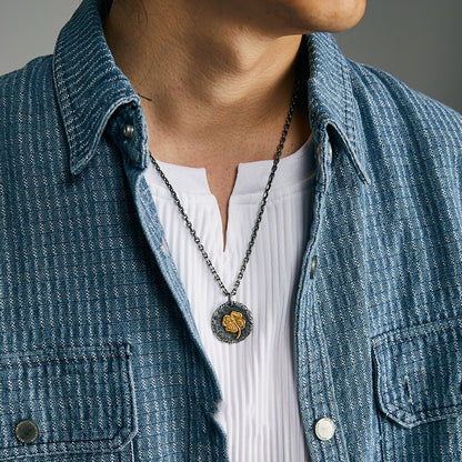 Handmade Thai Silver Clover Necklace for Luck and Blessing | Zen Ara Grove