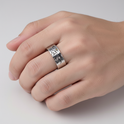 $9.99 LIMITED TIME OFFER Wolf Totem Ring – Symbol of Strength and Freedom | Zen Ara Grove