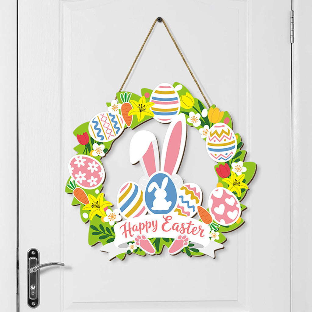 Spring Floral Easter Wooden Wreath Décor – Brings Blessing and Renewal | Zen Ara Grove