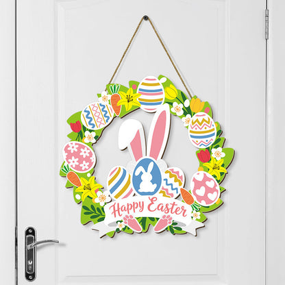 Spring Floral Easter Wooden Wreath Décor – Brings Blessing and Renewal | Zen Ara Grove