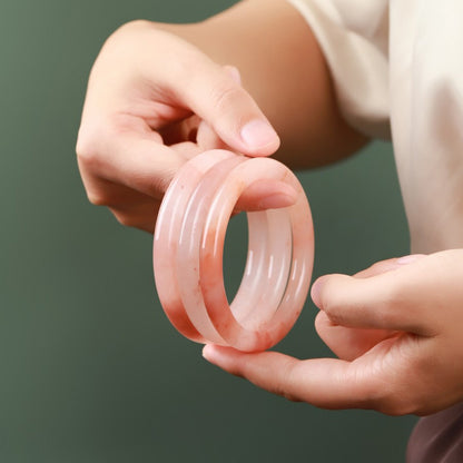 Pink Jade Bangle – Gentle Strength of Love | Zen Ara Grove