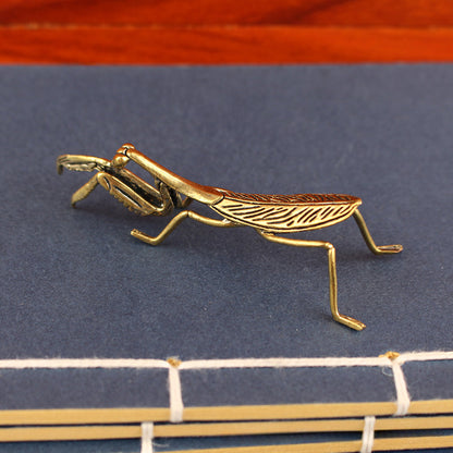Brass Insect Collection – Handcrafted Dragonfly, Cicada, Cricket, Mantis & Bee Figurines | Zen Ara Grove