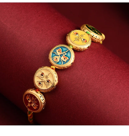 Tibetan-Inspired Five Blessings  Bracelet