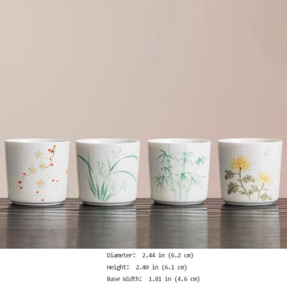 Hand-Painted Yingqing Translucent Porcelain Cup – Under-Glaze Artistry | Zen Ara Grove