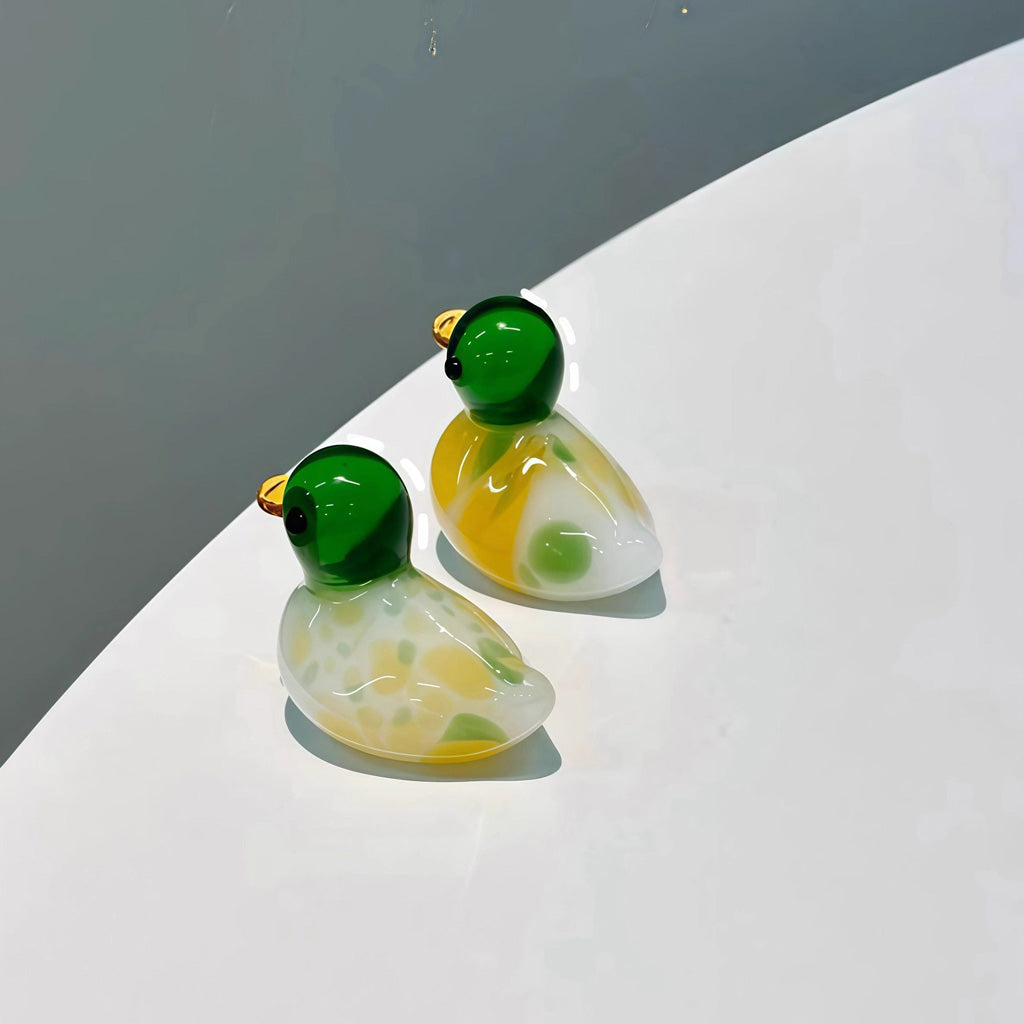 Peaceful Glass Duck Figurine – Bringing Calm Energy and Joy to Your Space | Zen Ara Grove