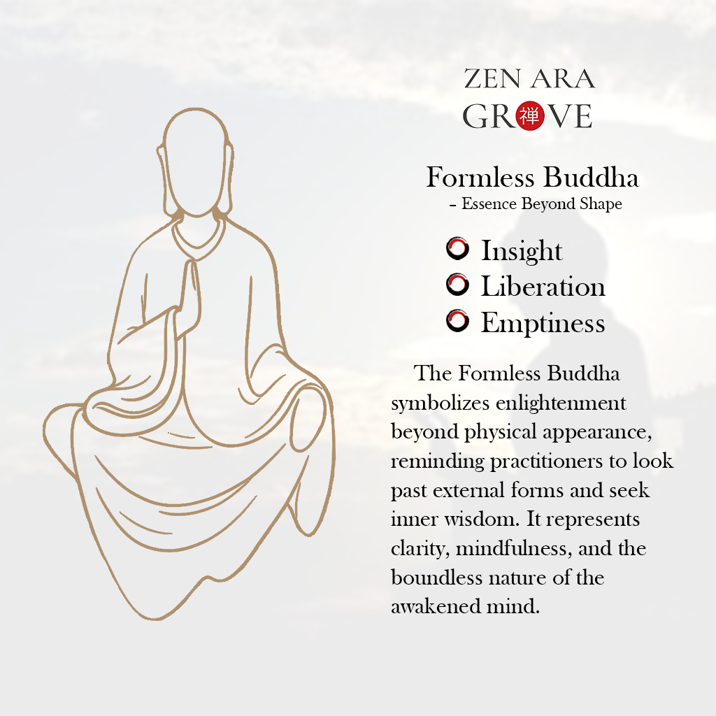 Porcelain Formless Buddha Figurine – Zen Style Mindfulness Sculpture | Zen Ara Grove