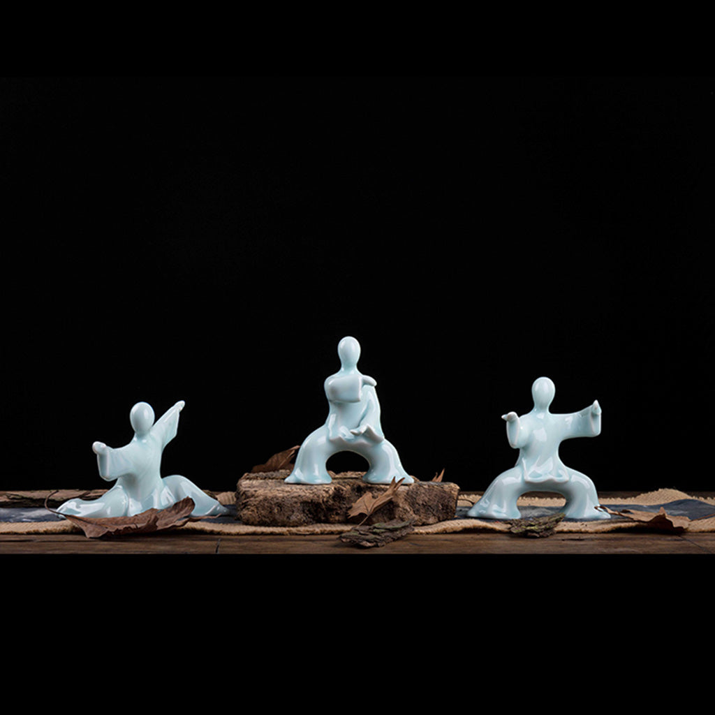 Kung Fu Tai Chi Master Ceramic Figurine | Zen Ara Grove