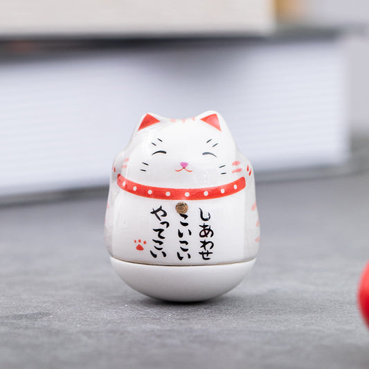 ZAKKA Ceramic Cat – Minimalist Japanese Style Home Décor Ornament | Zen Ara Grove