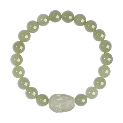 Natural Hetian Jade Pixiu Bracelet | Zen Ara Grove
