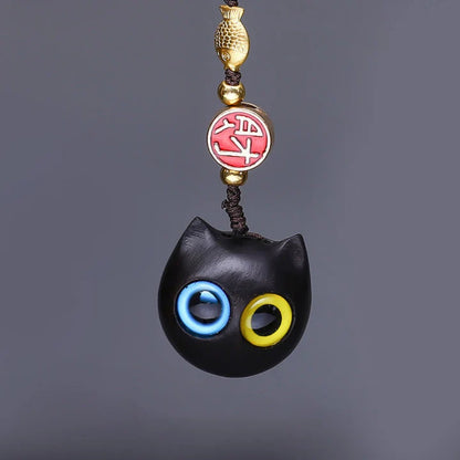 TODAY ONLY! Green Sandalwood Mini Cute Animal Rabbit Cat Deer Whale Prosperity Phone Hanging Decorations| Zen Ara Grove