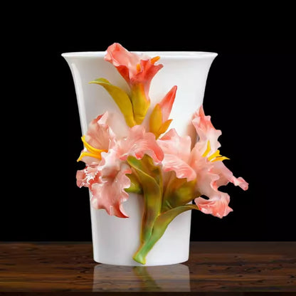 Handcrafted Heritage Porcelain Cup – Roses Blooming from the Surface | Zen Ara Grove