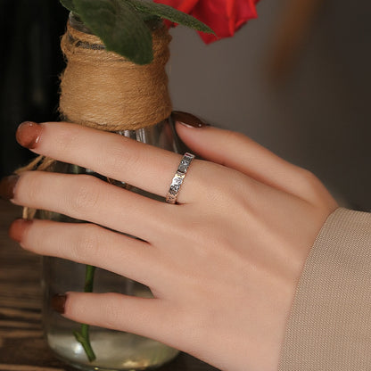 Om Mani Padme Hum Silver Ring｜Wisdom Worn, Compassion Within | Zen Ara Grove