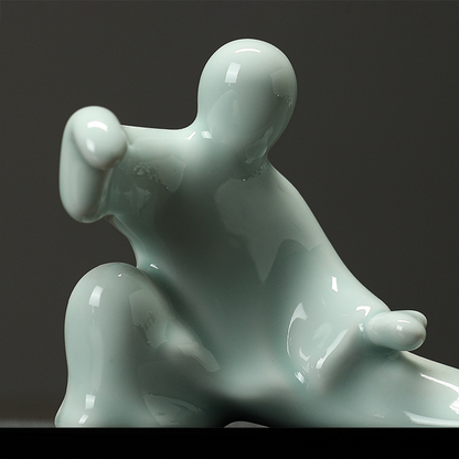 Kung Fu Tai Chi Master Ceramic Figurine | Zen Ara Grove