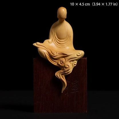 Handcrafted Wooden Faceless Buddha – Embracing Zen Spirit & Inner Peace | Zen Ara Grove