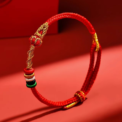 Handwoven Red Cord Bracelet – Symbol of Luck and Protection | Zen Ara Grove
