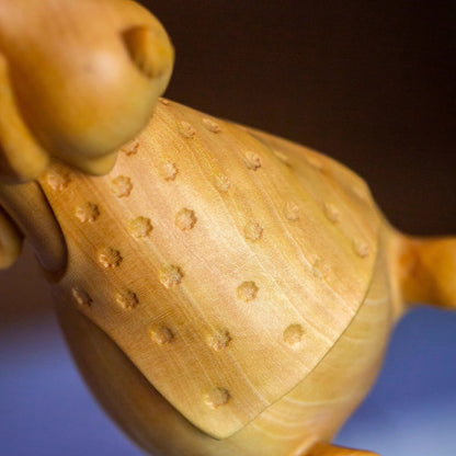 Boxwood Family Bunny Wood Sculpture – Symbol of Love & Blessing | Zen Ara Grove